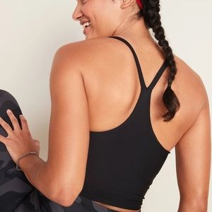 Old Navy Active Powersoft Light Support Longline Racerback Yoga Sports Bra Train